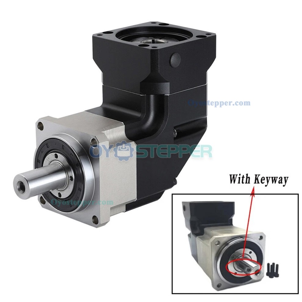 PLMG060 Right Angle Planetary Gearbox Gear Head Reducer for Nema 23 Stepper Motor / 60mm Servo Motor
